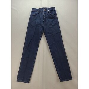 Vtg Wrangler Womens Jeans Sz 5/30 Cowboy Cut‎ High Rise Made in USA Dk Wash